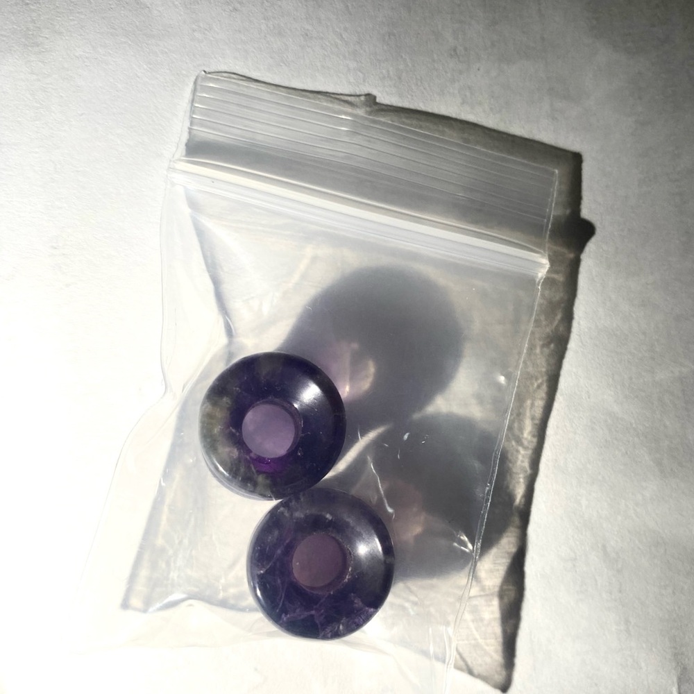 New Amethyst Stone Tunnels size 1/2 inch